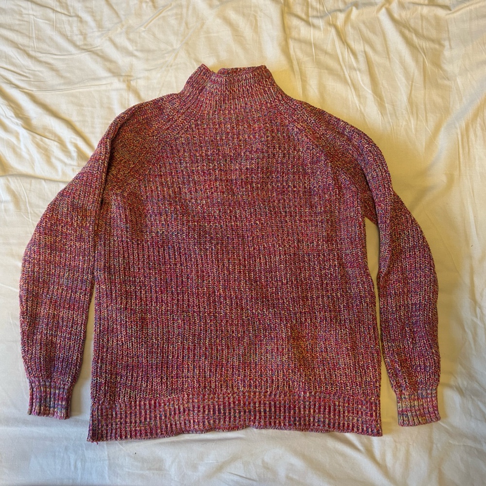 Style & Co Pink Multicoloured Knit Sweater